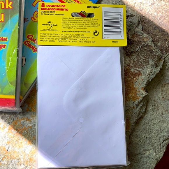 ✨3/$25✨ CURIOUS GEORGE thank you cards - Picture 5 of 11